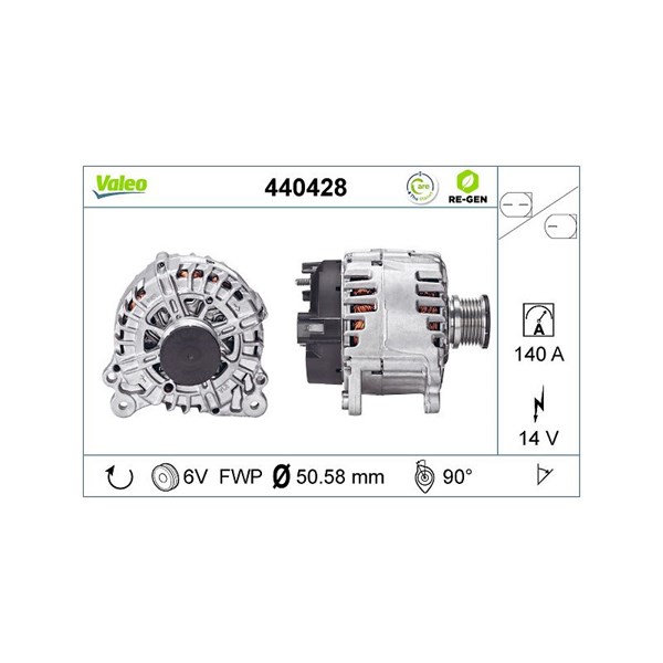 Generator 14V 140A Valeo 440428 VALEO