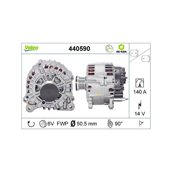Generator 14V 140A Valeo 440590 VALEO