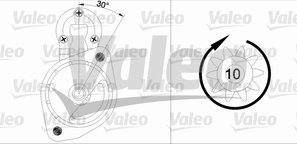 Startmotor 12V Valeo 455674 VALEO