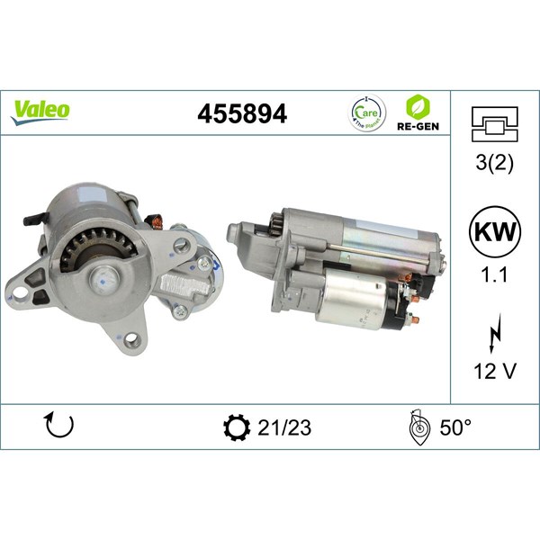 Startmotor 12V Valeo 455894 VALEO