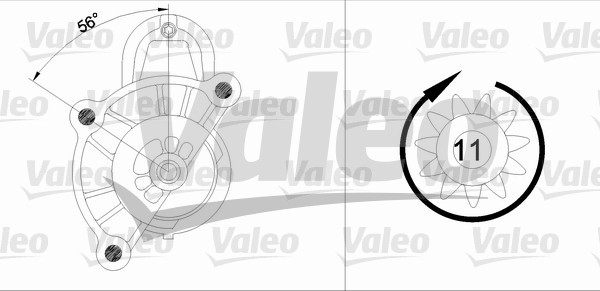 Startmotor 12V Valeo 455929 VALEO