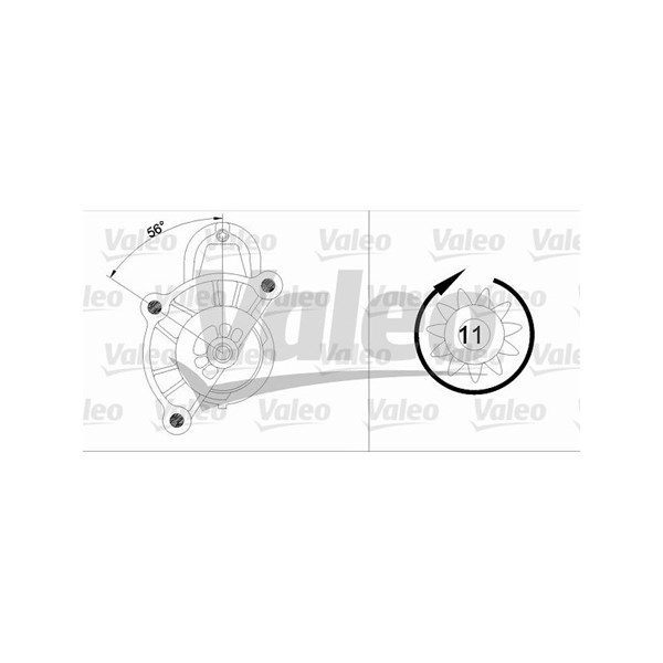 Startmotor 12V Valeo 455929 VALEO Startmotor 12V Valeo 455929 VALEO