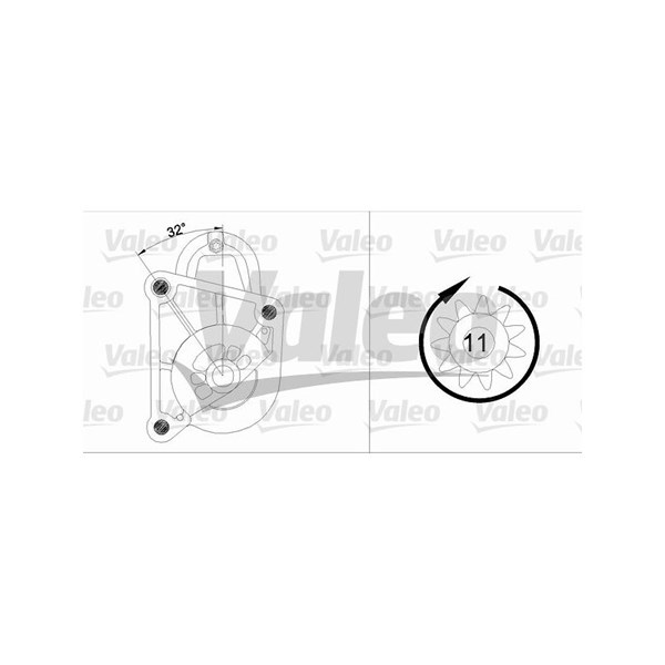 Startmotor 12V Valeo 455936 VALEO Startmotor 12V Valeo 455936 VALEO