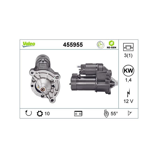 Startmotor 12V Valeo 455955 VALEO