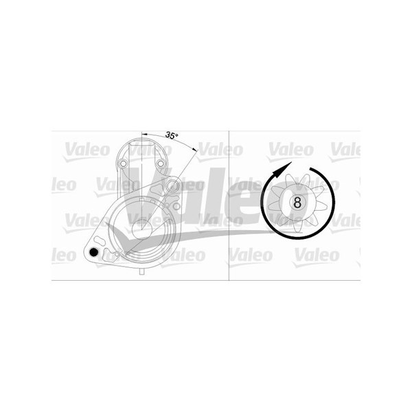 Startmotor 12V Valeo 458170 VALEO