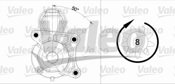 Startmotor 12V Valeo 458179 VALEO