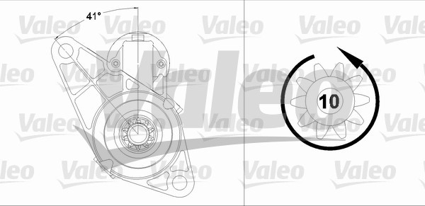 Startmotor 12V Valeo 458214 VALEO