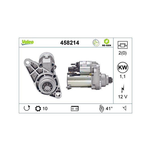 Startmotor 12V Valeo 458214 VALEO