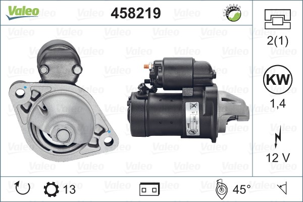 Startmotor 12V Valeo 458219 VALEO