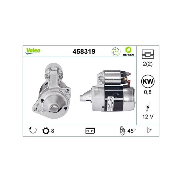 Startmotor 12V Valeo 458319 VALEO