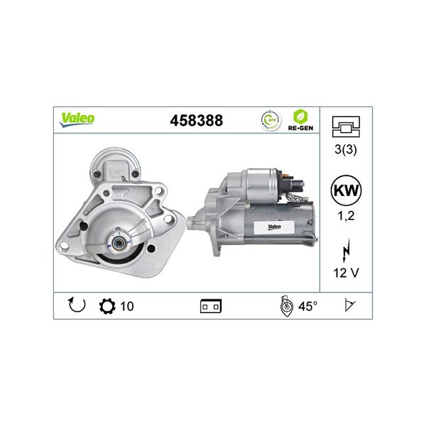 Startmotor 12V Valeo 458388 VALEO