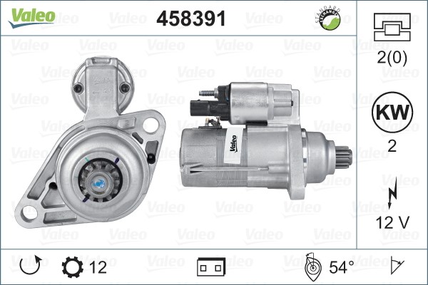 Startmotor 12V Valeo 458391 VALEO