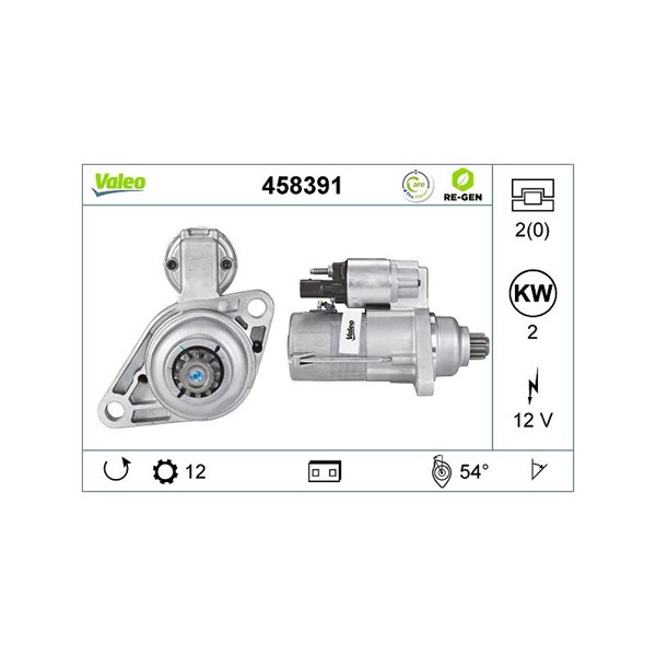 Startmotor 12V Valeo 458391 VALEO