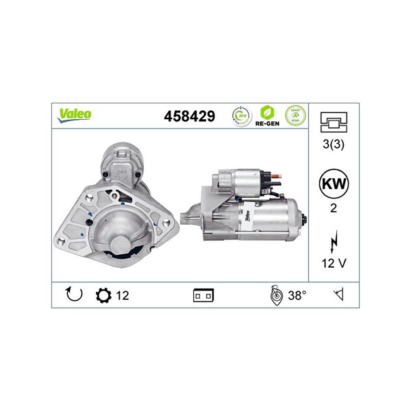 Startmotor 12V Valeo 458429 VALEO