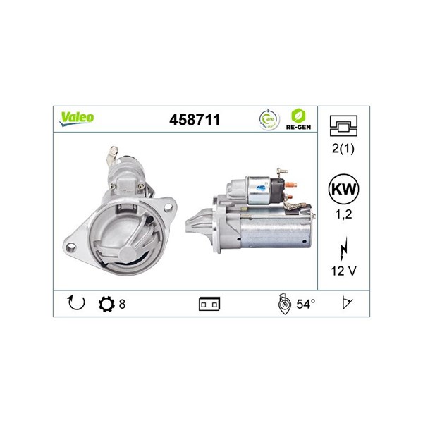 Startmotor 12V Valeo 458711 VALEO