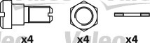 Bromsbeläggsats, Framaxel Valeo 541652 VALEO