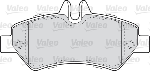 Bromsbeläggsats, Bakaxel Valeo 541728 VALEO