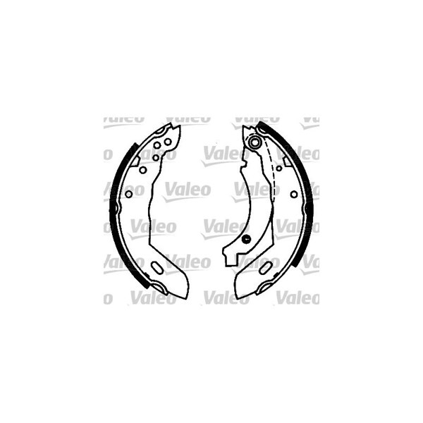 Bromsbackar, sats, Bakaxel Valeo 553747 VALEO