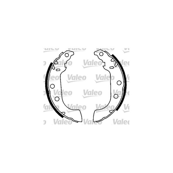 Bromsbackar, sats, Bakaxel Valeo 553856 VALEO