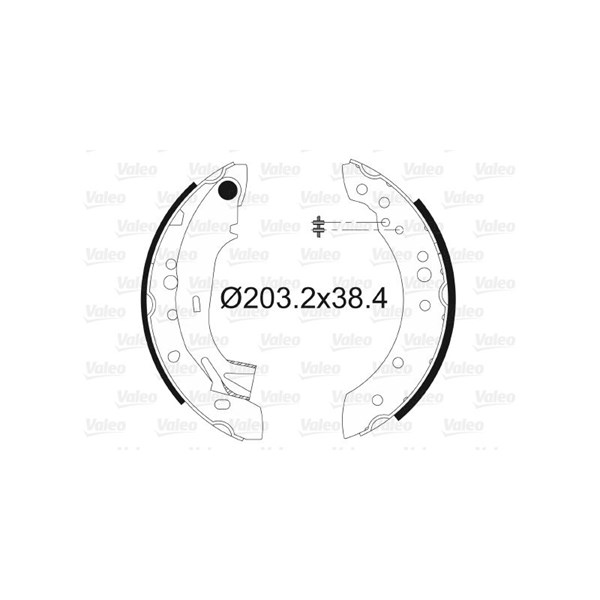 Bromsbackar, sats, Bakaxel Valeo 562997 VALEO Bromsbackar, sats, Bakaxel Valeo 562997 VALEO