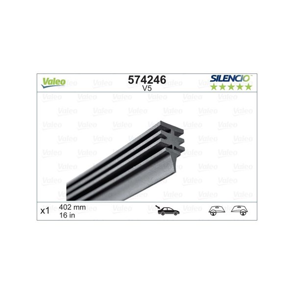 Torkargummi, Bak Valeo 574246 VALEO