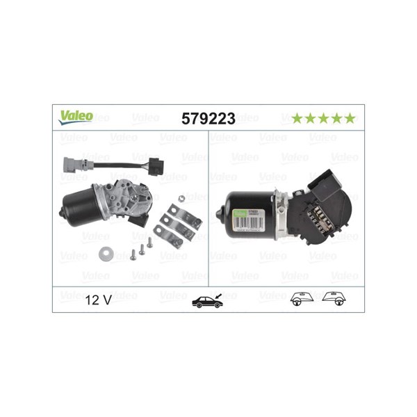 Torkarmotor 12V, Fram Valeo 579223 VALEO