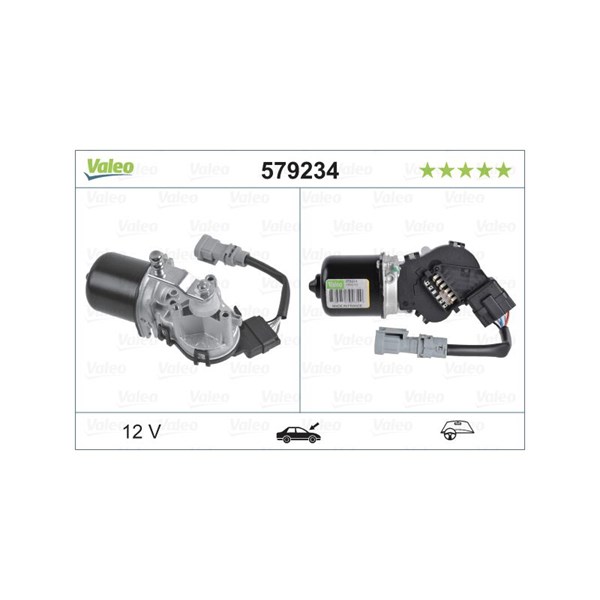 Torkarmotor 12V, Fram Valeo 579234 VALEO Torkarmotor 12V, Fram Valeo 579234 VALEO