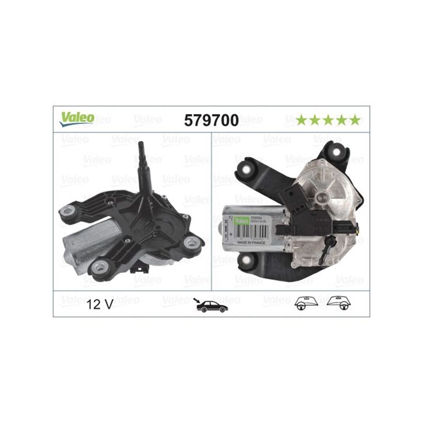 Torkarmotor 12V, Bak Valeo 579700 VALEO Torkarmotor 12V, Bak Valeo 579700 VALEO