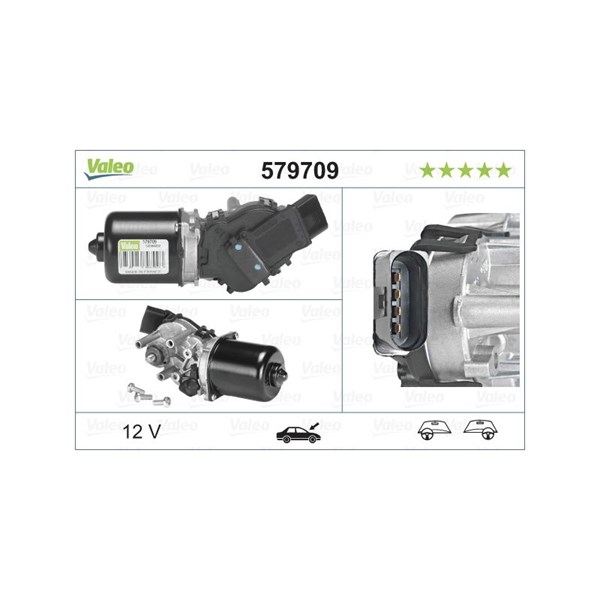 Torkarmotor 12V, Fram Valeo 579709 VALEO