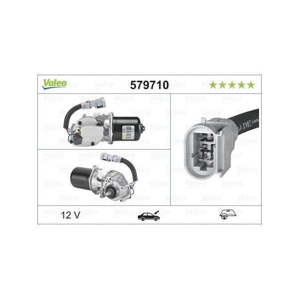 Torkarmotor 12V, Fram Valeo 579710 VALEO