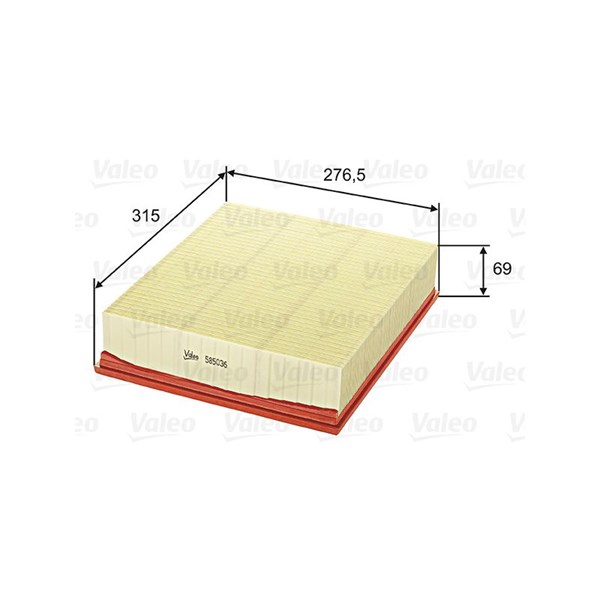 Luftfilter Valeo 585036 VALEO Luftfilter Valeo 585036 VALEO