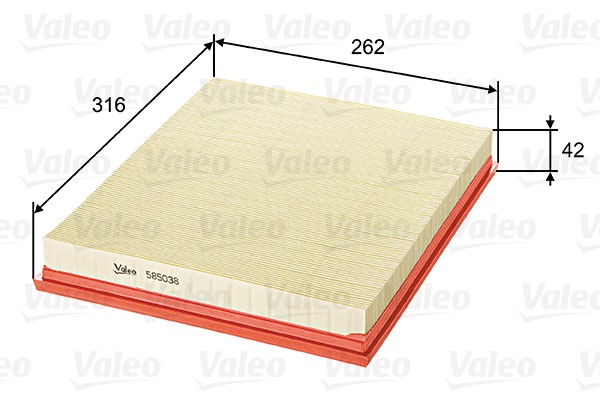Luftfilter Valeo 585038 VALEO