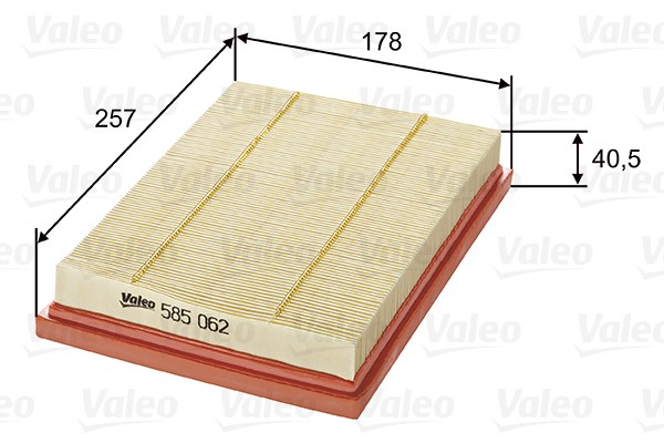 Luftfilter Valeo 585062 VALEO