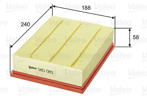 Luftfilter Valeo 585085 VALEO