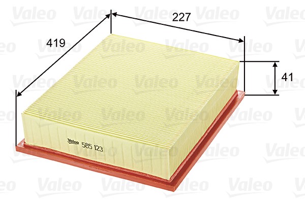 Luftfilter Valeo 585123 VALEO