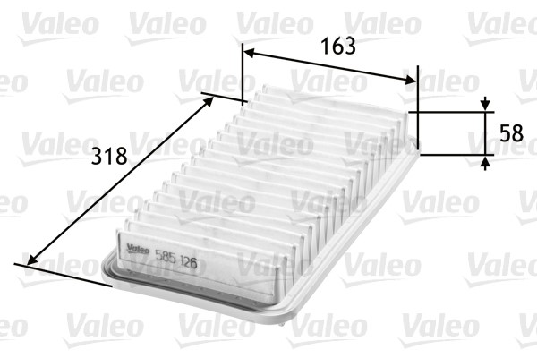 Luftfilter Valeo 585126 VALEO
