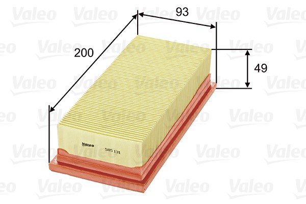 Luftfilter Valeo 585131 VALEO