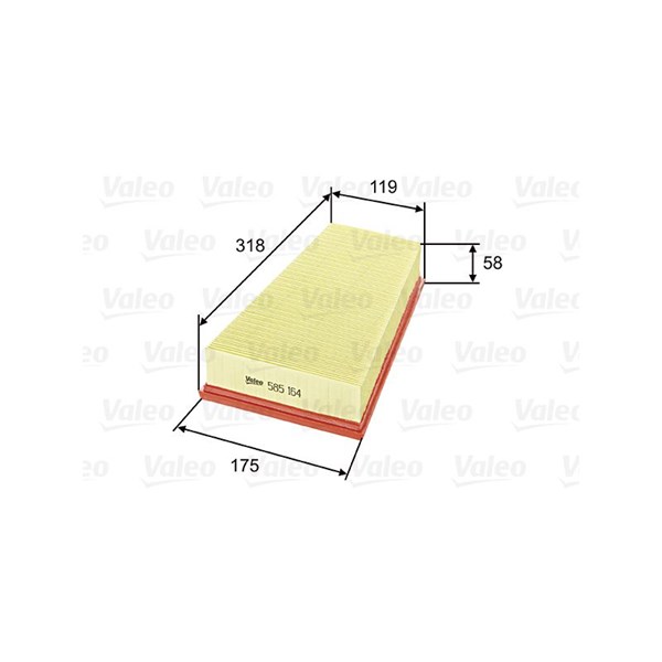 Luftfilter Valeo 585164 VALEO