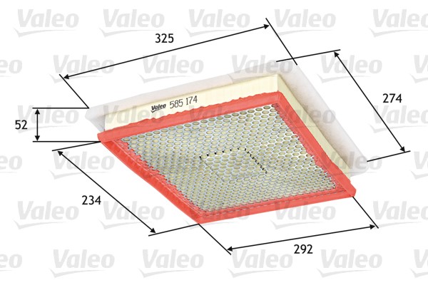 Luftfilter Valeo 585174 VALEO