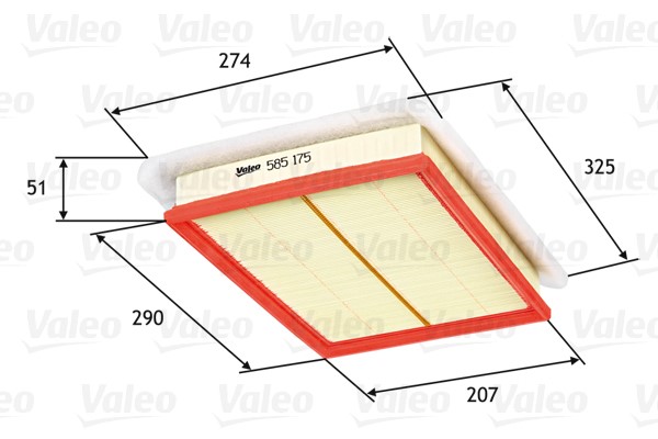 Luftfilter Valeo 585175 VALEO