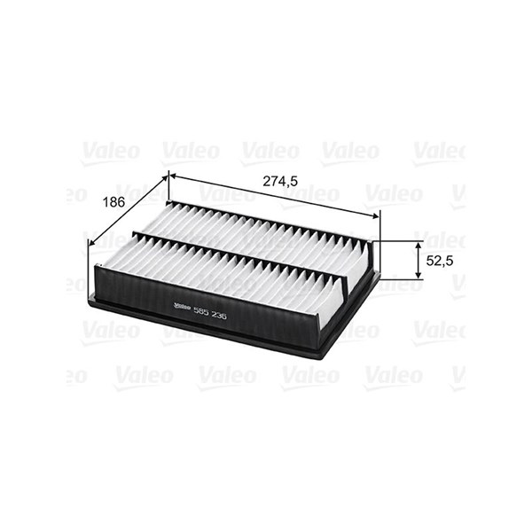Luftfilter Valeo 585236 VALEO