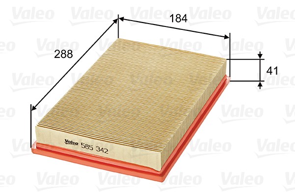 Luftfilter Valeo 585342 VALEO
