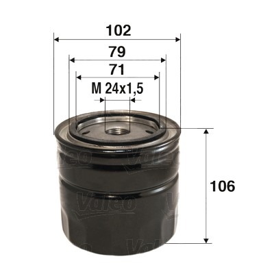 Oljefilter Valeo 586025 VALEO