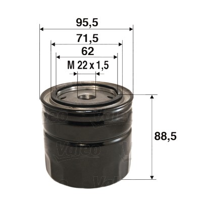 Oljefilter Valeo 586097 VALEO