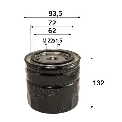 Oljefilter Valeo 586115 VALEO