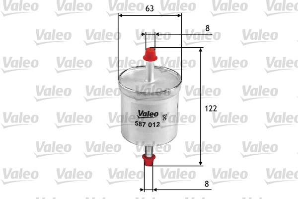 Bränslefilter Valeo 587012 VALEO
