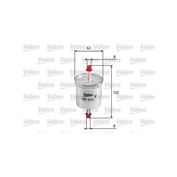 Bränslefilter Valeo 587012 VALEO
