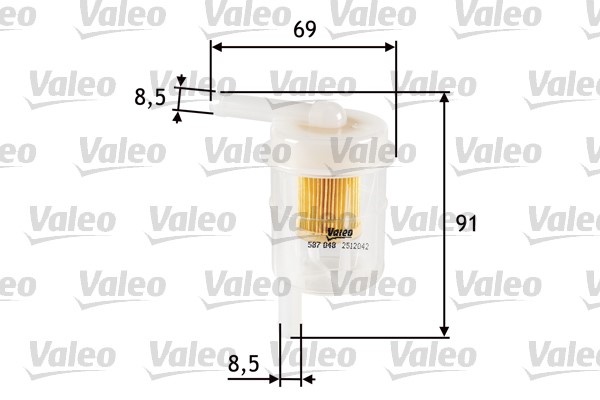 Bränslefilter Valeo 587048 VALEO