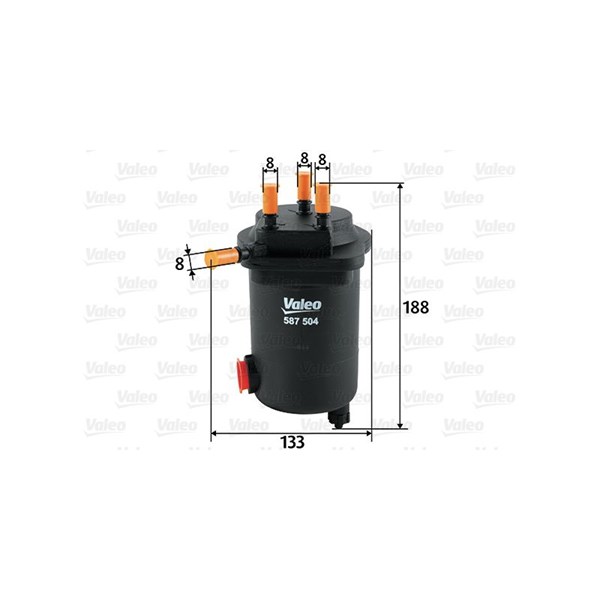 Bränslefilter Valeo 587504 VALEO Bränslefilter Valeo 587504 VALEO