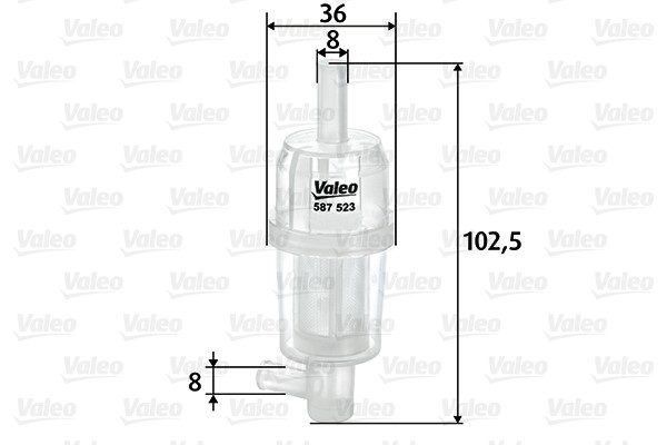 Bränslefilter Valeo 587523 VALEO